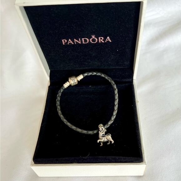 Pandora leather bracelet with Chinese Tiger Dangle Charm 791102 - Picture 9 of 15